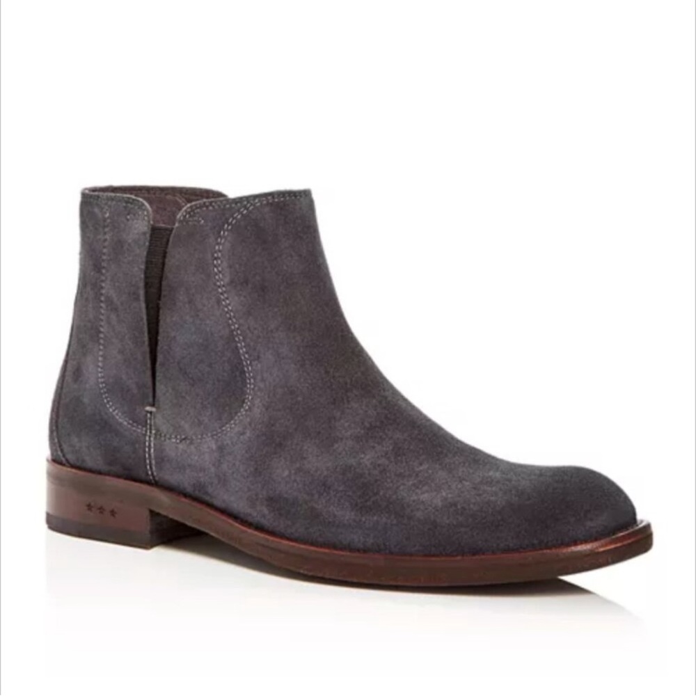 JOHN VARVATOS STAR USA Men's Sz 11M Waverly Gray Suede Chelsea Boots